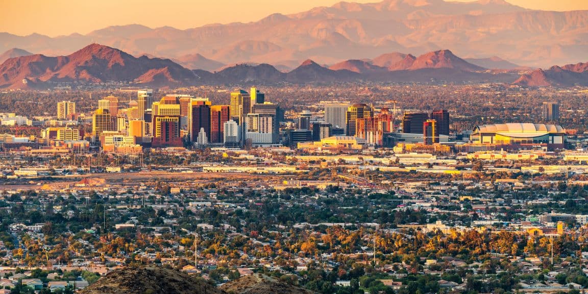 View of phoenix skyline